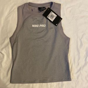 Nike, gray, tank crop too. Never worn